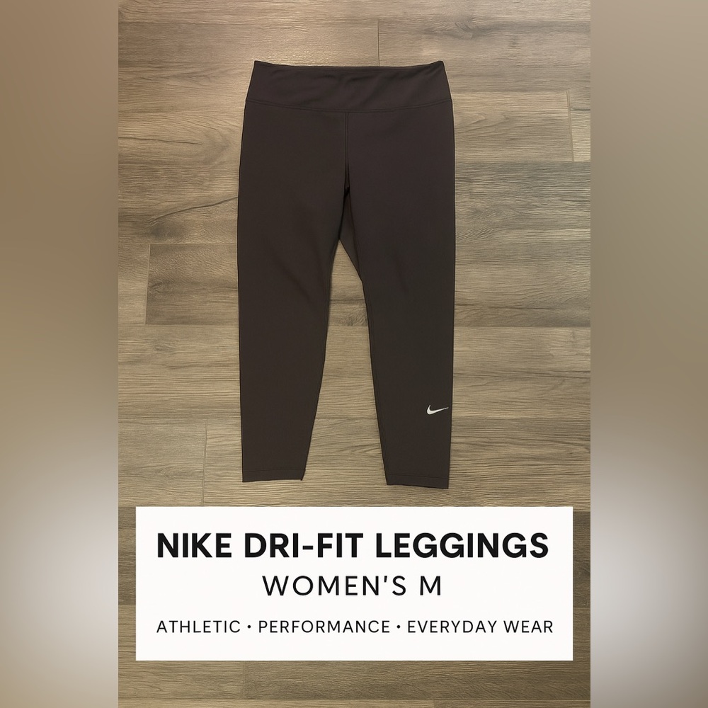 Nike Dri-Fit Black High Rise Leggings Women’s M | Compression Training Tights